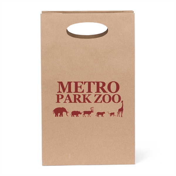 140 GSM Eco Die Cut Shopper bag with die cut handles.... from ASI 37940 Bag Makers Inc