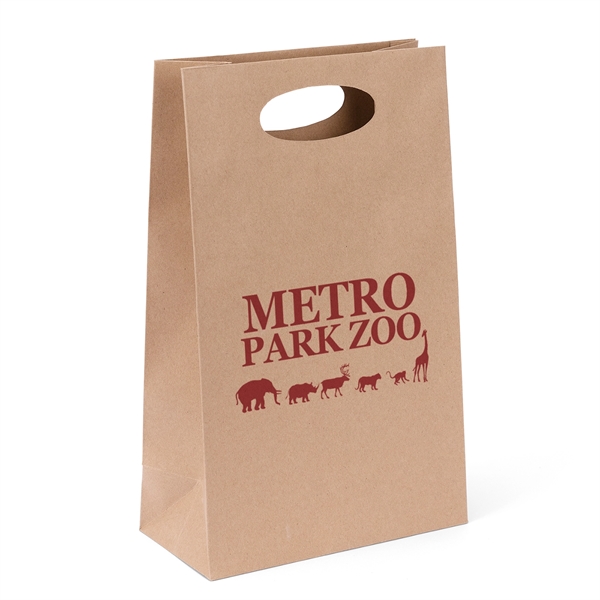 140 GSM Eco Die Cut Shopper bag with die cut handles.... from ASI 37940 Bag Makers Inc