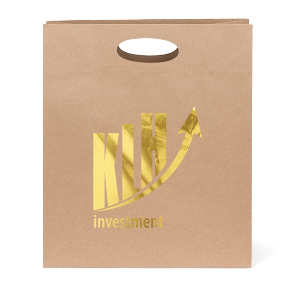 140 GSM Eco Die Cut Shopper bag with die cut handles.... from ASI 37940 Bag Makers Inc