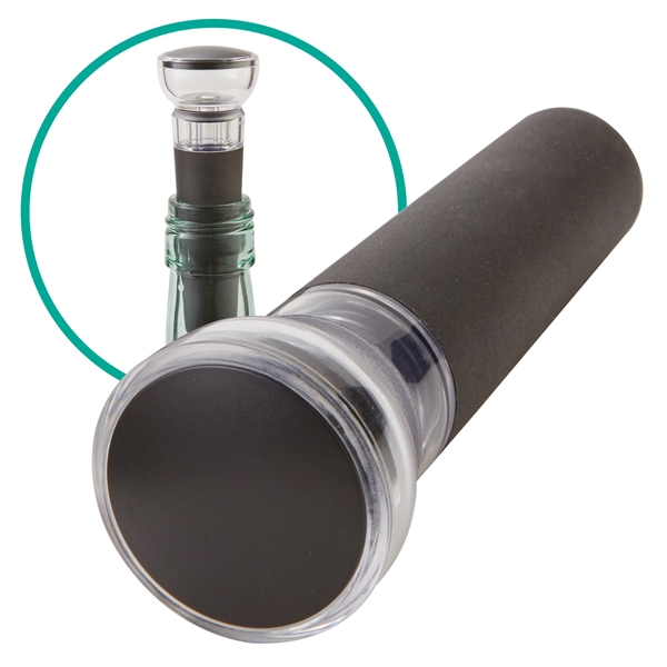 Wine air pump stopper seals wine robust flavor and delightful aroma... from ASI 52840 Evans Manufacturing