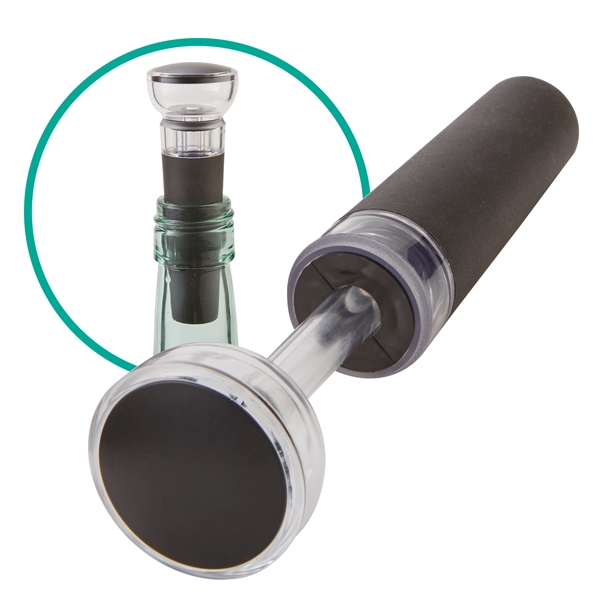 Wine air pump stopper seals wine robust flavor and delightful aroma... from ASI 52840 Evans Manufacturing