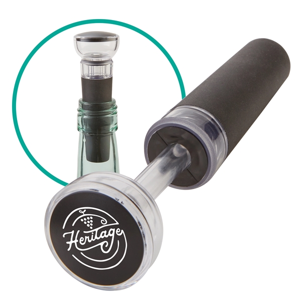 Wine air pump stopper seals wine robust flavor and delightful aroma... from ASI 52840 Evans Manufacturing