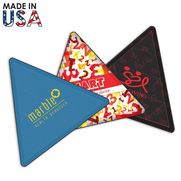 Triangular acrylic jigsaw puzzle delivers rounded corners and full-color decoration, including... from ASI 91411 Toddy Gear