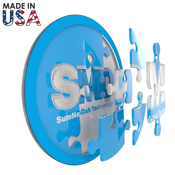 This acrylic promotional round jigsaw puzzle features full-color decoration and a... from ASI 91411 Toddy Gear