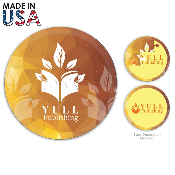 This acrylic promotional round jigsaw puzzle features full-color decoration and a... from ASI 91411 Toddy Gear