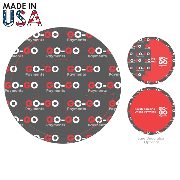 round jigsaw puzzle has a rounded exterior shape and a unique... from ASI 91411 Toddy Gear