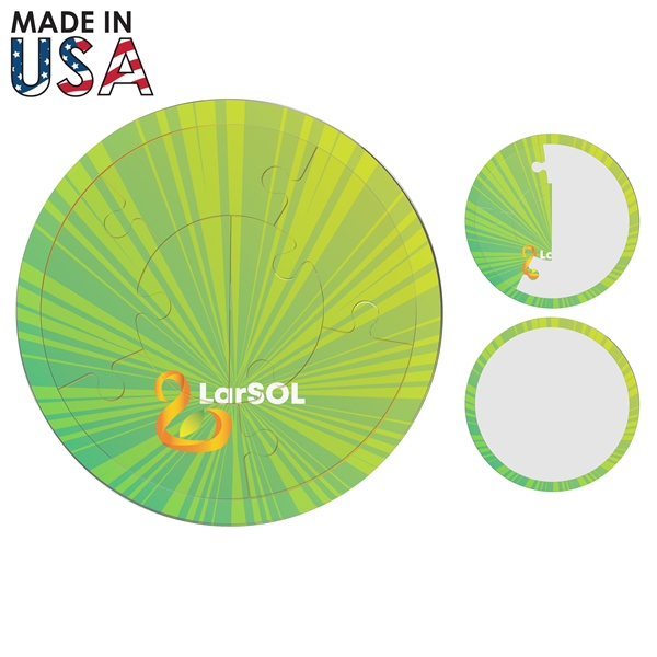 round jigsaw puzzle has a rounded exterior shape and a unique... from ASI 91411 Toddy Gear