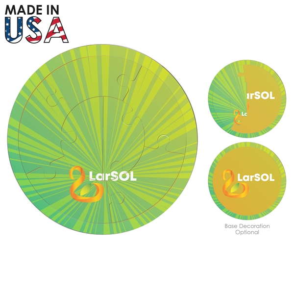round jigsaw puzzle has a rounded exterior shape and a unique... from ASI 91411 Toddy Gear