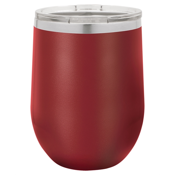 Laser-engraved insulated stemless wine tumbler. Comes with a slider lid.... from ASI 45795 Colorguppy Printing