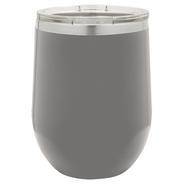 Laser-engraved insulated stemless wine tumbler. Comes with a slider lid.... from ASI 45795 Colorguppy Printing
