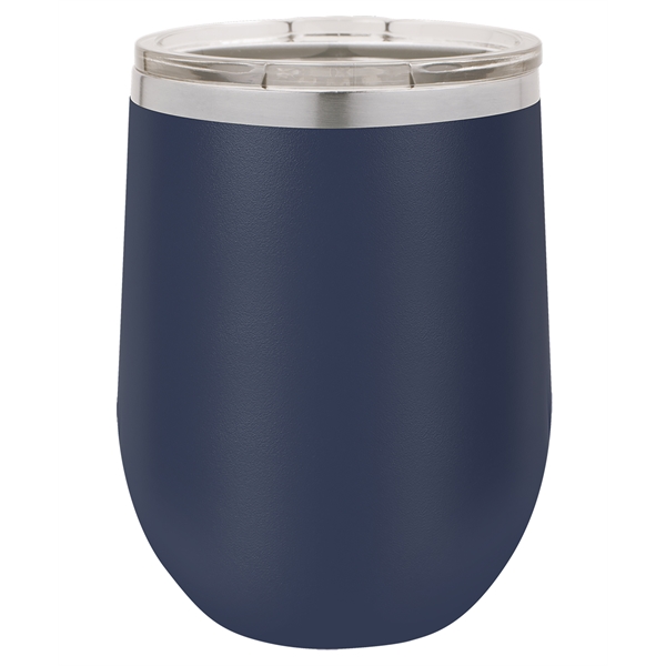 Laser-engraved insulated stemless wine tumbler. Comes with a slider lid.... from ASI 45795 Colorguppy Printing