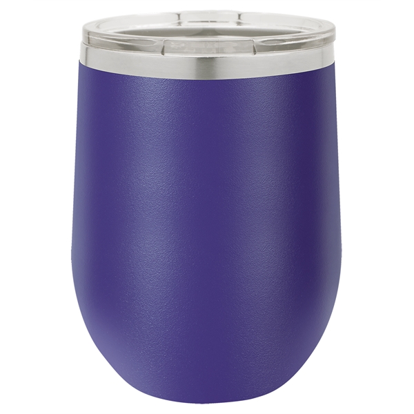Laser-engraved insulated stemless wine tumbler. Comes with a slider lid.... from ASI 45795 Colorguppy Printing