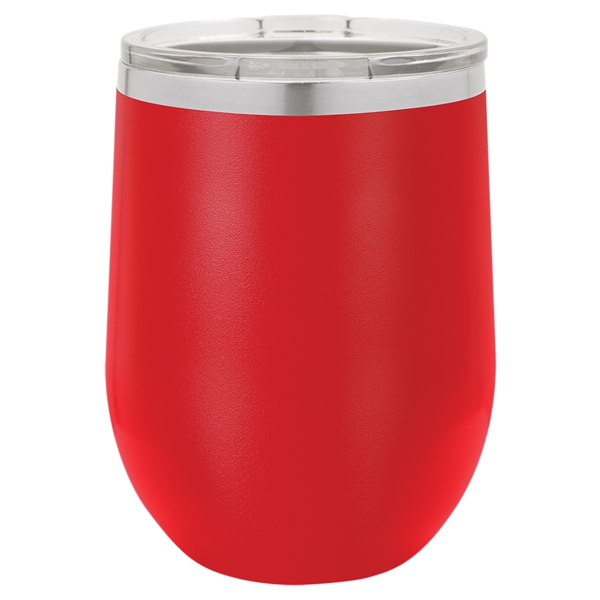 Laser-engraved insulated stemless wine tumbler. Comes with a slider lid.... from ASI 45795 Colorguppy Printing