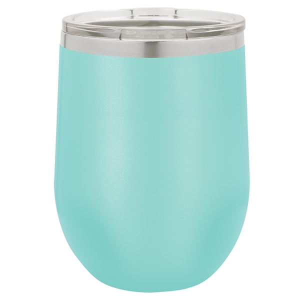 Laser-engraved insulated stemless wine tumbler. Comes with a slider lid.... from ASI 45795 Colorguppy Printing