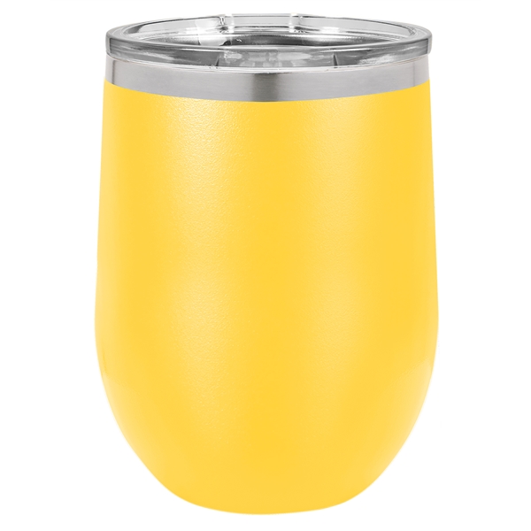 Laser-engraved insulated stemless wine tumbler. Comes with a slider lid.... from ASI 45795 Colorguppy Printing