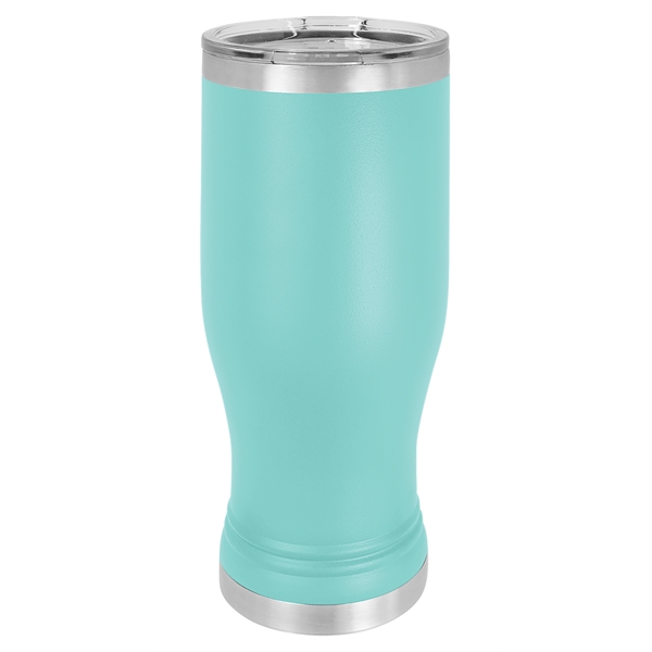Laser-engraved insulated pilsner tumbler. Comes with a lid.... from ASI 45795 Colorguppy Printing