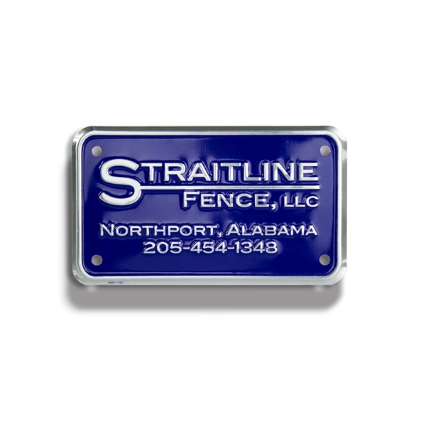 Embossed motorcycle license plate made of aluminum.... from ASI 50120 Dixie Seal & Stamp Co Inc / Dixiline