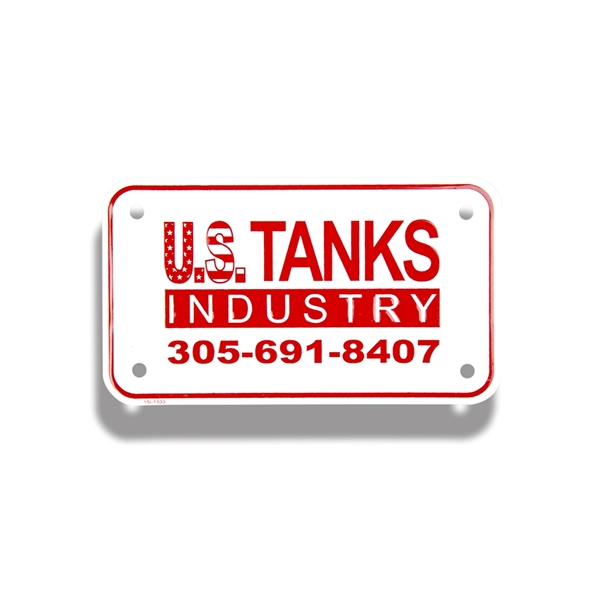 Embossed motorcycle license plate made of aluminum.... from ASI 50120 Dixie Seal & Stamp Co Inc / Dixiline