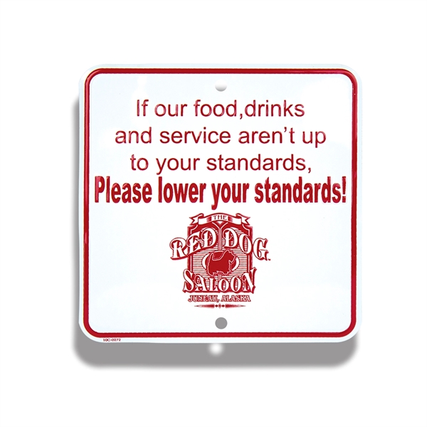 6" x 6" custom embossed caution crossing sign made of recycled... from ASI 50120 Dixie Seal & Stamp Co Inc / Dixiline