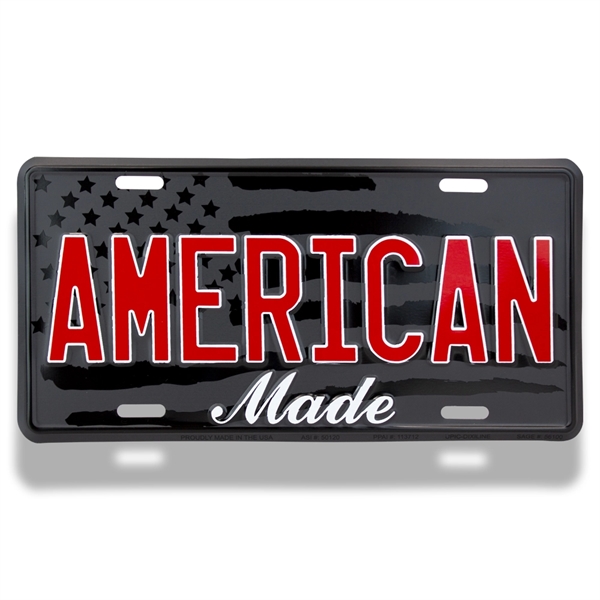 6" x 12" x .024" embossed auto license plate made of... from ASI 50120 Dixie Seal & Stamp Co Inc / Dixiline