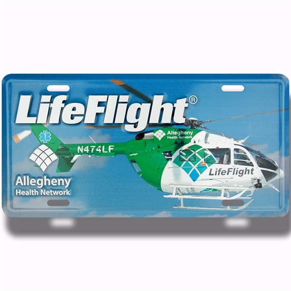 6" x 12" embossed auto license plate made of recycled aluminum... from ASI 50120 Dixie Seal & Stamp Co Inc / Dixiline