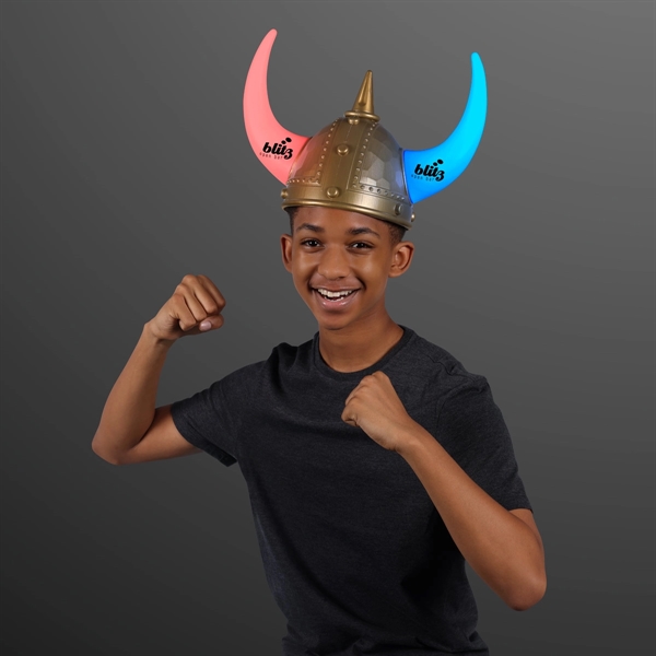 Blank or imprinted. Viking helmet with light-up horns.... from ASI 34194 ALightPromos / Alight Promotional Products