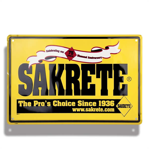 12" x 18" embossed sign made of recycled aluminum with two... from ASI 50120 Dixie Seal & Stamp Co Inc / Dixiline