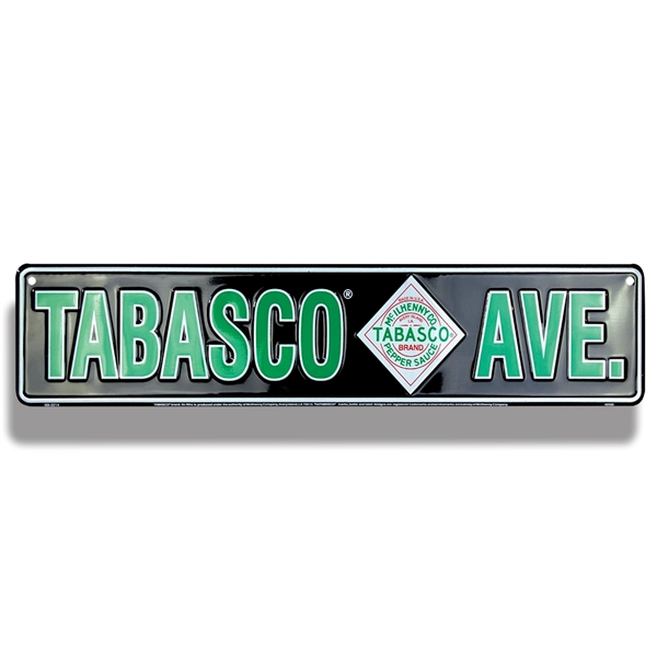 5" x 24" embossed aluminum street sign with two holes for... from ASI 50120 Dixie Seal & Stamp Co Inc / Dixiline