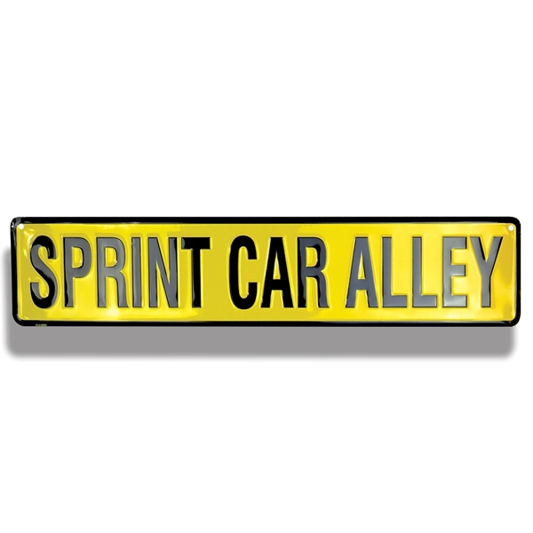 5" x 24" embossed aluminum street sign with two holes for... from ASI 50120 Dixie Seal & Stamp Co Inc / Dixiline