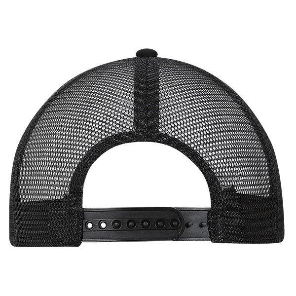 Medium Profile Solid Brushed Cotton Flat Bill with Trucker Mesh.... from ASI 80129 Quake City Caps