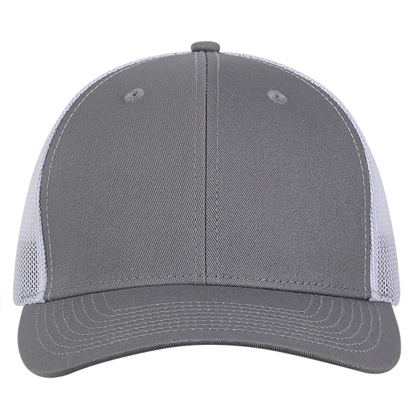 High profile, structured, 6-panel, 100% cotton Trucker Cap with White Mesh.... from ASI 80129 Quake City Caps