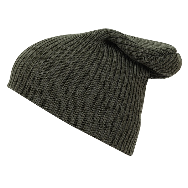 12" ribbed beanie with cuff or slouch. Fabrication regular gauge 2... from ASI 80129 Quake City Caps