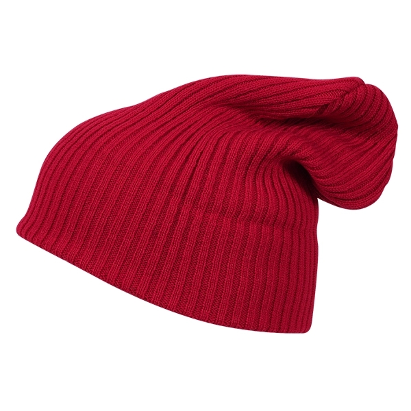 12" ribbed beanie with cuff or slouch. Fabrication regular gauge 2... from ASI 80129 Quake City Caps