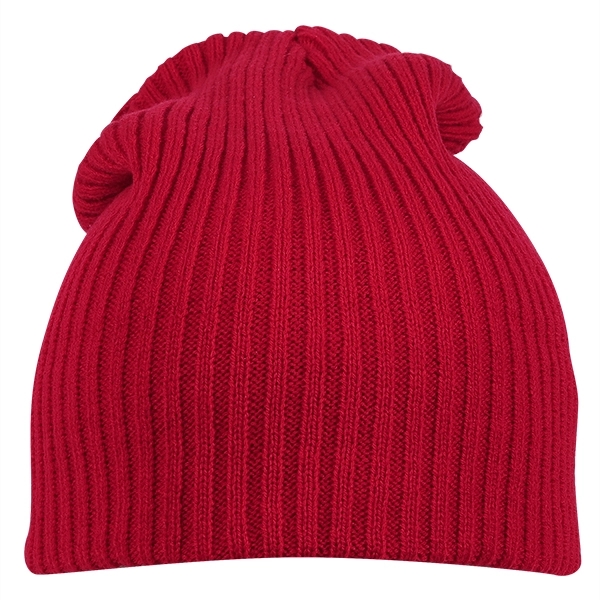 12" ribbed beanie with cuff or slouch. Fabrication regular gauge 2... from ASI 80129 Quake City Caps