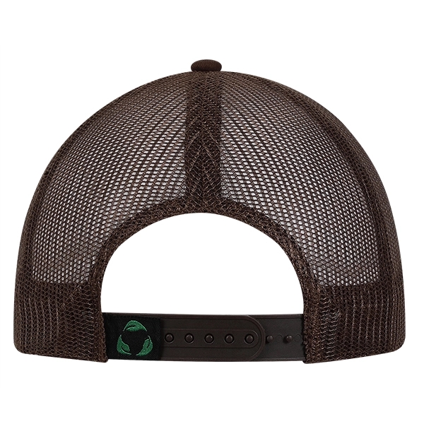 Low profile unstructured laundered organic cotton with trucker mesh cap.... from ASI 80129 Quake City Caps