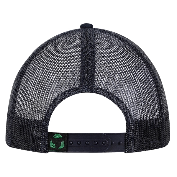 Low profile unstructured laundered organic cotton with trucker mesh cap.... from ASI 80129 Quake City Caps