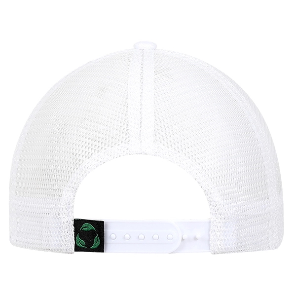 Low profile unstructured laundered organic cotton with trucker mesh cap.... from ASI 80129 Quake City Caps