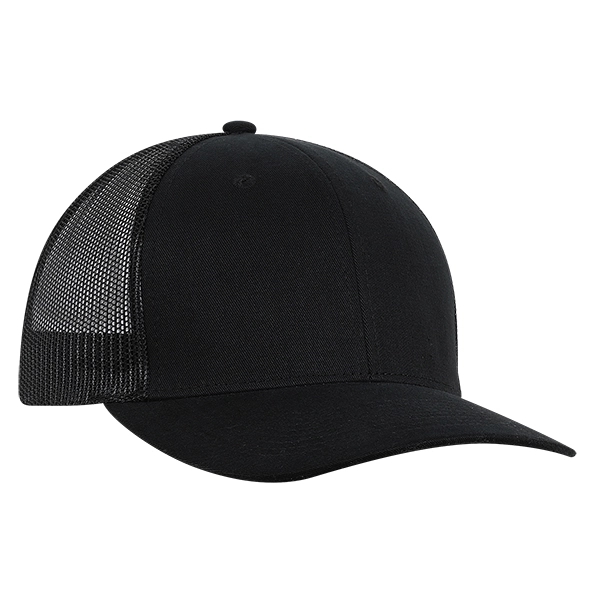 Polyester made deluxe RPET brushed twill with trucker mesh cap.... from ASI 80129 Quake City Caps