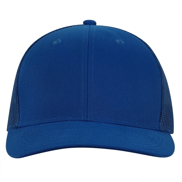 Polyester made deluxe RPET brushed twill with trucker mesh cap.... from ASI 80129 Quake City Caps