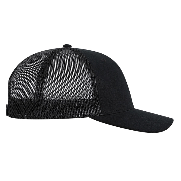 Polyester made deluxe RPET brushed twill with trucker mesh cap.... from ASI 80129 Quake City Caps