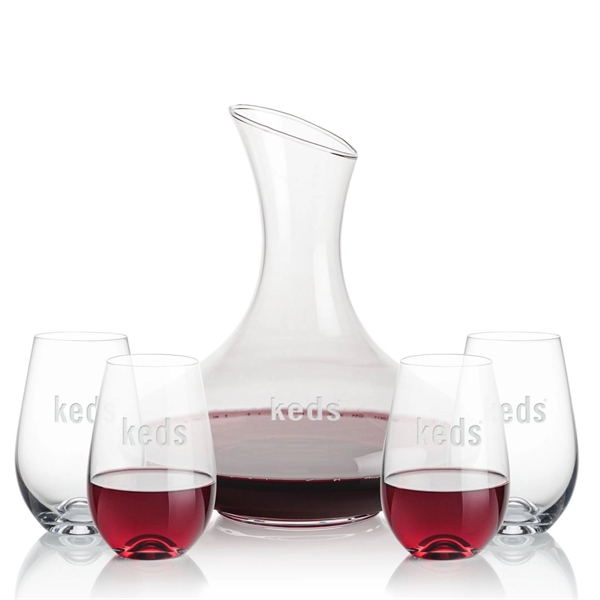 The large 50oz capacity Lead-Free Crystalline Innisfil Carafe is paired with... from ASI 84592 St Regis Group