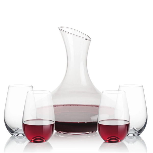 The large 50oz capacity Lead-Free Crystalline Innisfil Carafe is paired with... from ASI 84592 St Regis Group