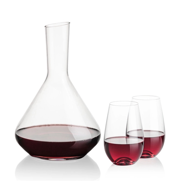 The Terrassa Carafe & 2 Boston Stemless Wine Set is a... from ASI 84592 St Regis Group