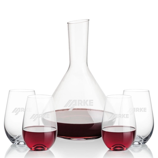 The Terrassa Carafe & 2 Boston Stemless Wine Set is a... from ASI 84592 St Regis Group