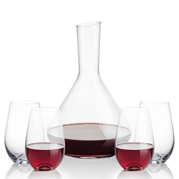 The Terrassa Carafe & 2 Boston Stemless Wine Set is a... from ASI 84592 St Regis Group