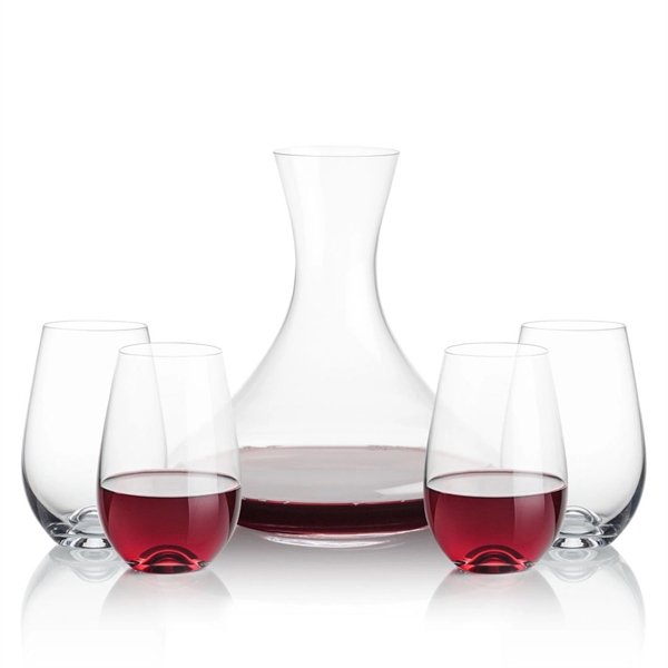 Lead free crystal 48oz. carafe with 2 or 4 wine glasses.... from ASI 84592 St Regis Group