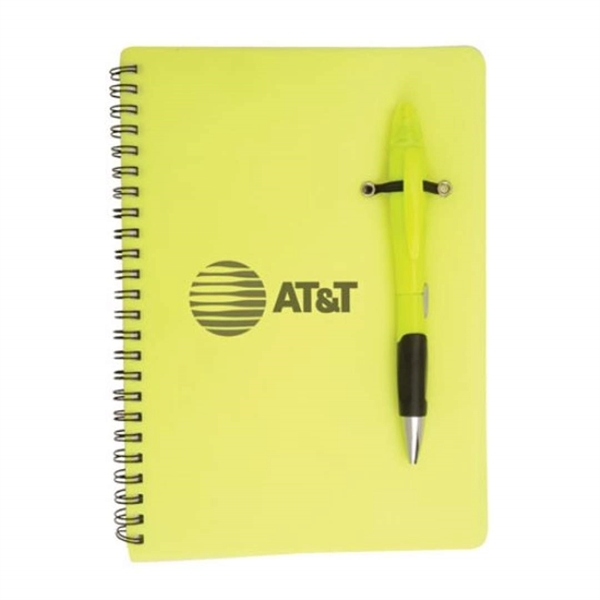 Polypropylene notebook and Champion pen combo.... from ASI 84592 St Regis Group
