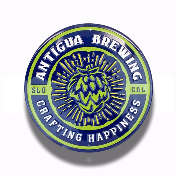 16" circular sign made from recycled aluminum with two holes for... from ASI 50120 Dixie Seal & Stamp Co Inc / Dixiline