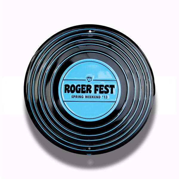 14" circular sign made from recycled aluminum with two holes for... from ASI 50120 Dixie Seal & Stamp Co Inc / Dixiline