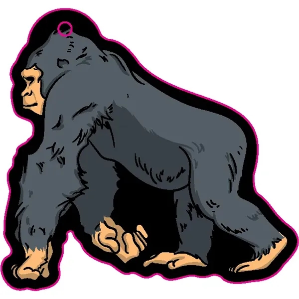 Gorilla shaped acrylic keychain with 1" split ring and customization.... from ASI 72521 Morris Magnets / Laser Cuts